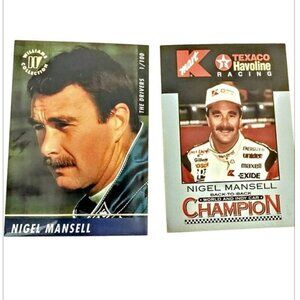 Vintage Nigel Mansell Racecar Driver Trading Cards Indy Racing 1994 Maxx Texaco